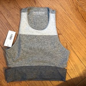 NWT OUTDOOR VOICES Tri Tone Slashback Crop Small